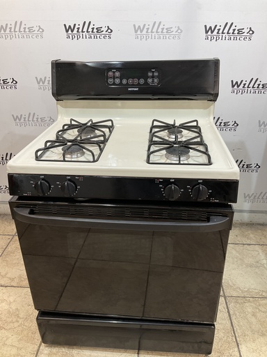 [108479] Hotpoint Natural Gas Stove 30inches  (Bisque/Black) 