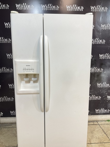 [108546] Kenmore Refrigerator Side by Side 33x 66 1/2” (white)