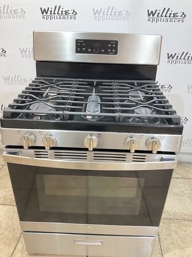 [108537] Ge Natural Gas Stove 30inches (Stainless Steel) 