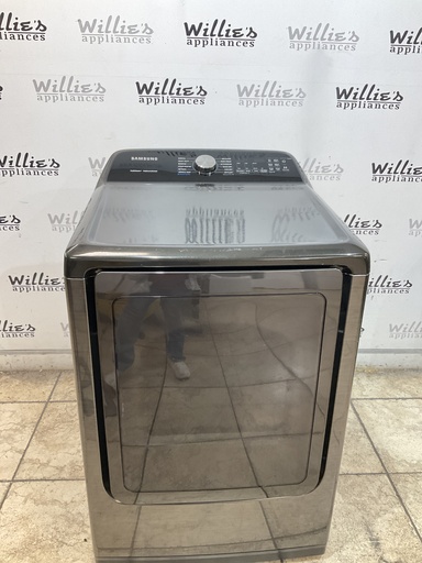 [108549] Samsung Electric Dryer 220volts (30 AMP) 27inches {4 prong} (Dark Grey) 