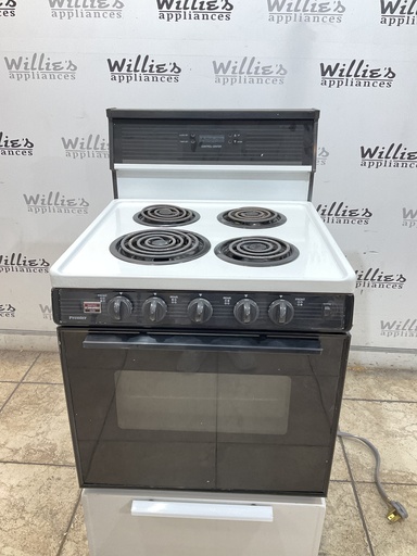 [108579] Premier Electric Stove 220volts (40/50  AMP) 24inches {3 prong} (White/Black) 