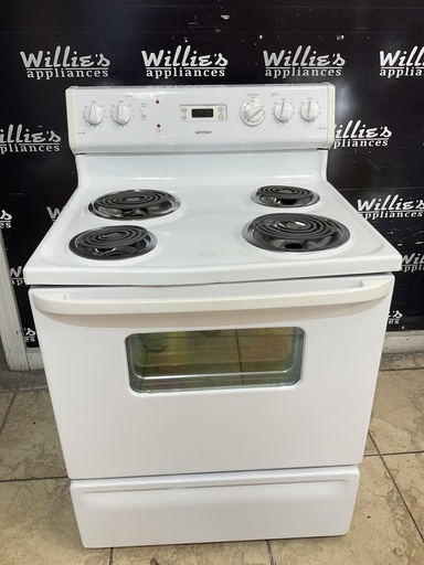 [108604] Hotpoint Electric Stove 220volts (40/50 AMP) 30inches {no cord} (White) 