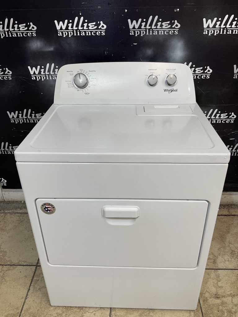Whirlpool Electric Dryer 220volts (30 AMP) 29inches {no cord} (White) 