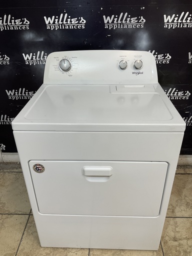 [108734] Whirlpool Electric Dryer 220volts (30 AMP) 29inches {no cord} (White) 