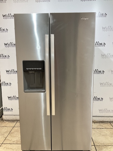 [108841] Whirlpool Refrigerator Side by Side Counter Depth 36x69 1/2” (Stainless Steel) 