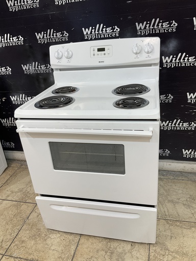 [108869] Kenmore Electric Stove 30inches {no cord} (white) 