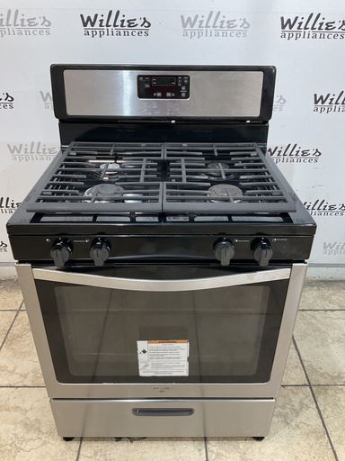 [108903] Whirlpool Natural Gas Stove 30inches (Stainless Steel)
