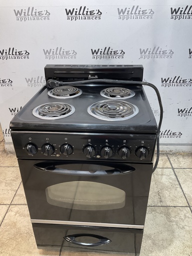[108957] Avanti Electric Stove 220volts (40/50 AMP) 24inches {4 prong} (Black) 