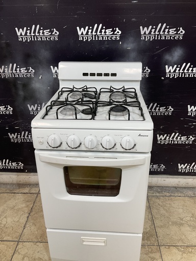 [108952] Amana Natural Gas Stove 20inches (White) 