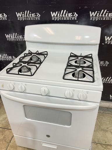 [109162] Ge Natural Gas Stove 30inches (white) 