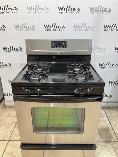 [109163] Whirlpool Natural Gas Stove 30inches (Stainless Steel) 