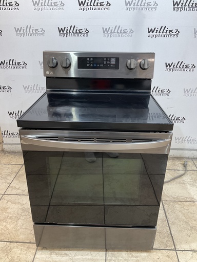 [109260] Lg Electric Stove 30inches {no cord}  (Black Stainless) 